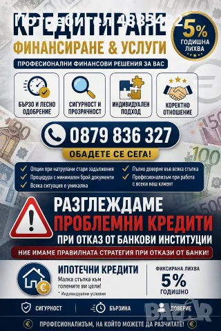 КРЕДИТИ И ФИНАНСОВИ УСЛУГИ