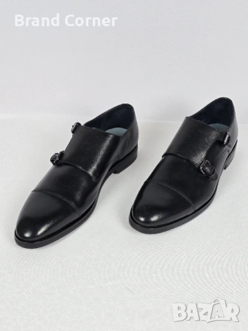 Мъжки кожени обувки JOOP! – Оригинални, тип Double Monk Strap – №45