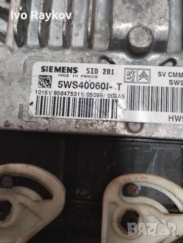 Компютър , ECU , 5WS40060I-T , SID 201 , Peugeot 607 2.7HDI, снимка 5 - Части - 55600751