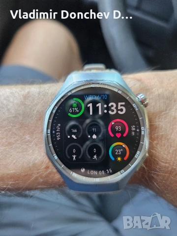 Huawei Watch GT 5 Pro (46mm, Black) - Титаниев корпус, състояние като нов, снимка 5 - Смарт гривни - 54890847
