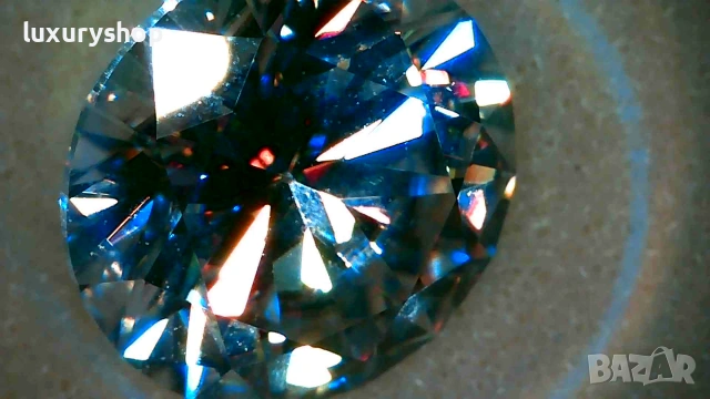 Диамант, Moissanite Brilliance, със сертификат, гравиран номер на камъка -50 ЕВРО - 2 карата, снимка 13 - Бижутерийни комплекти - 55082781