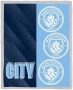 Ново Официално Sherpa Одеяло Manchester City FC 120x150см Поларено меко топло, снимка 1