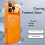 Magsafe кейс твърд гръб и TPU рамка за iPhone 15 Pro / Оранжев // С дизайн на 17 Pro //, снимка 1
