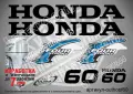HONDA 2002-2007 извънбордови двигател стикери надписи 60 75 90 100 hp, снимка 2