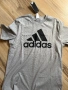 Нова оригинална сива мъжка тениска Adidas Big Logo Essentials! M, снимка 3