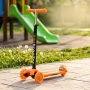 Детска сгъваема тротинетка 21st Scooter със светещи силиконови колела – Оранжева, снимка 1