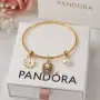 Дамски позлатени гривни Pandora 💎, снимка 6