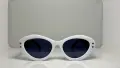 Слънчеви очила Christian Dior CD Oval – Бели, снимка 1