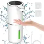 Cuteefun Автоматичен дозатор за течен сапун, безконтактен, презареждащ се, 380 мл, стенен – бял НОВ, снимка 1