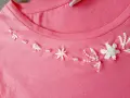 Блуза с нежна ръчна бродерия, къдри и мъниста, снимка 5