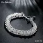 Няколко модела сребърни гривни със смарагд сапфир рубин, снимка 14
