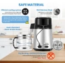 Дестилатор за вода Hanchen 750W, 4L, неръждаема стомана 304, стъклен съд, двоен бутон, снимка 2
