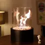 JHY DESIGN 11,5" L Преносима настолна камина с биоетанол, без вентилация, огнище, снимка 6