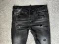 DSQUARED2 TIDY BIKER JEAN Измит деним Slim Fit Износени дънки Размер IT 46 / W32, снимка 2