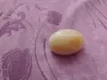 Vintage Cream Alabaster Egg винтидж кремаво яйце 120 грама отлично, снимка 1