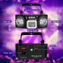 LED диско светлина с двойни топки, звуково активиране, за DJ, KTV, клуб, парти, снимка 7