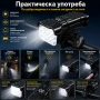 Мощен LED фар за велосипед тротинетка 2 в 1 със силен звънец и дигитален дисплей, снимка 3