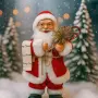 Декоративна фигурка Дядо Коледа. Височина: 30см. ?? Дядо Коледа със списък: Нашата декоративна фигур, снимка 1
