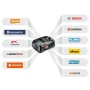 НОВИ 4A ЗАРЯДНО + 2,5 Ah БАТЕРИЯ BOSCH 18V 1600A02625 - 24 МЕСЕЦА  ГАРАНЦИЯ, снимка 3