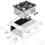 Професионален газов котлон за вграждане с 4 горелки – 14 kW, снимка 2