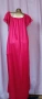 5XL Червена, дълга, сатенена нощница , снимка 3