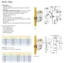 2 бр. TESA ASSA ABLOY 134U брави за лява/дясна врата - 50/70 мм , снимка 4
