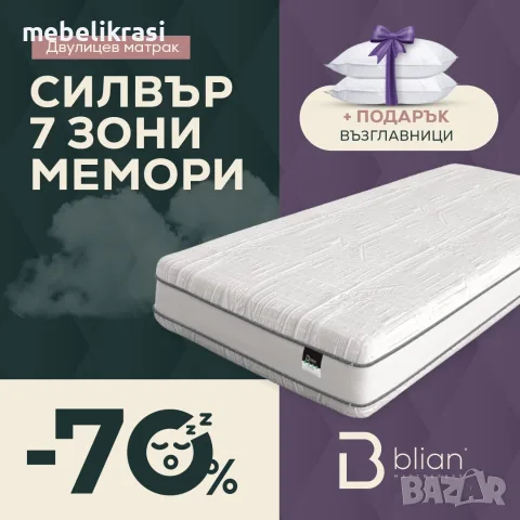 Матрак Сирена Мемори -10% ДО КРАЯ НА МЕСЕЦА!, снимка 8 - Матраци - 30349465