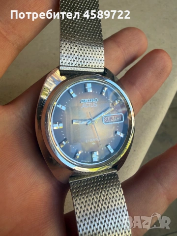 SEIKO Actus 1976 обслужен, снимка 4 - Мъжки - 54917980