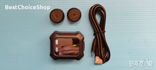Безжична TPMS система за мотори за налягане и температура на гумите с LCD и 2 сензора, презареждаема, снимка 3 - Аксесоари и консумативи - 54985653