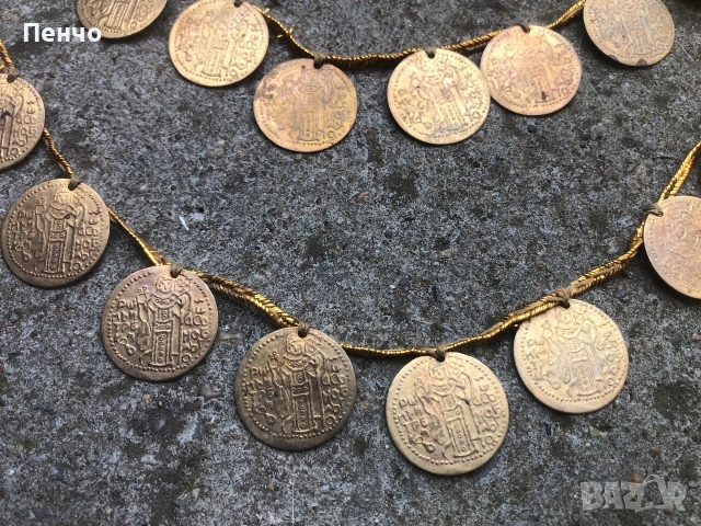 автентичен възрожденски накит с пендари, снимка 2 - Антикварни и старинни предмети - 55046147