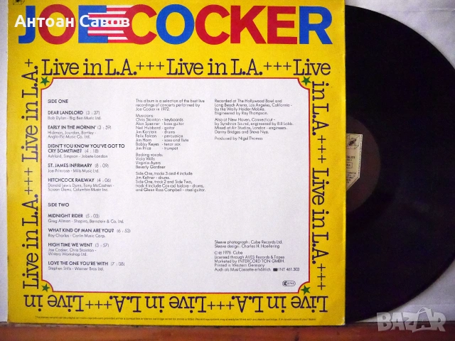 Joe Cocker, снимка 8 - Грамофонни плочи - 46790862