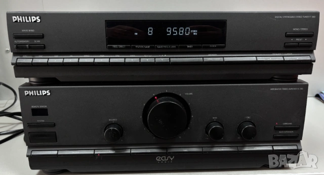 Hi-Fi стерео ресийвър (комбиниран усилвател и тунер) Philips Type 70FR "Easy Logic", снимка 2 - Ресийвъри, усилватели, смесителни пултове - 53796569