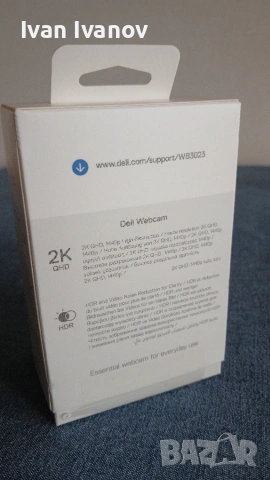 Уеб камера Делл WB3023 2K QHD 1440p / Dell webcam WB3023, снимка 2 - Камери - 55002984