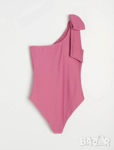 Цял бански на едно рамо с декоративна панделка, снимка 3 - Бански костюми - 54153580