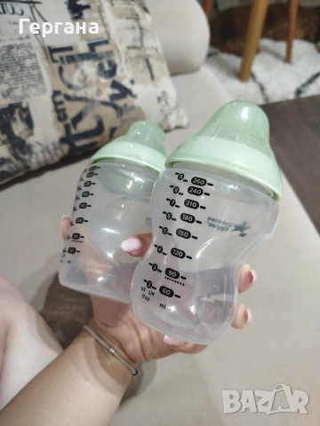 Комплект шишета Tommee Tippee - Easi Vent, 260 ml, 2 броя, снимка 3 - Прибори, съдове, шишета и биберони - 54991757