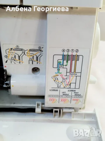 Оверлог SINGER  -105 W, снимка 4 - Шевни машини - 55611091