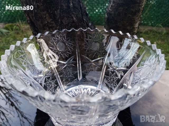 Българска кристална фруктиера - нова !, снимка 3 - Антикварни и старинни предмети - 54134827