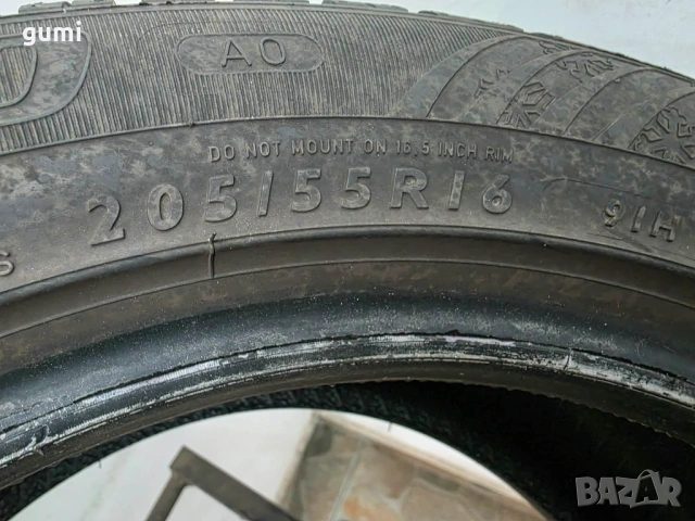2бр зимни гуми 205/55/16 DUNLOP L05697, снимка 4 - Гуми и джанти - 54625493