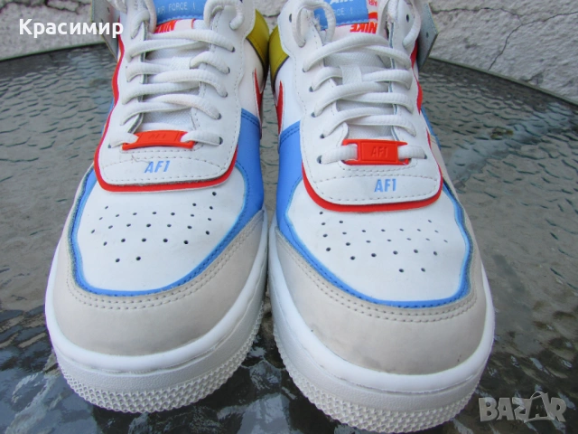 Дамски маратонки Nike Air Force 1 Shadow "Sail Multi", снимка 10 - Маратонки - 54397399