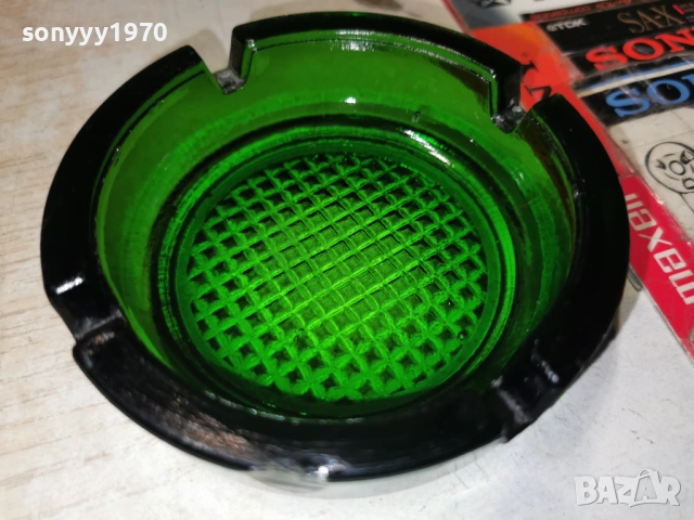 СТАР ПЕПЕЛНИК-ЗЕЛЕНО СТЪКЛО 1904260916LCHERY1, снимка 8 - Антикварни и старинни предмети - 54242075