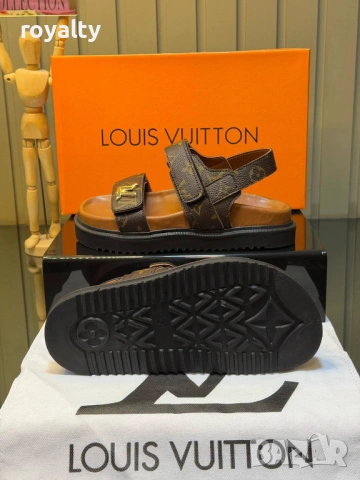 Louis Vuitton Нови Дамски Сандали Луи Витон Различни Цветове , снимка 3 - Сандали - 54650002