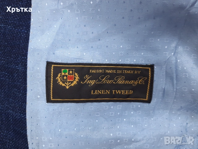 Tom Rusborg x Loro Piana - Оригинално мъжко сако размер 50 / M-L, снимка 7 - Сака - 54000880