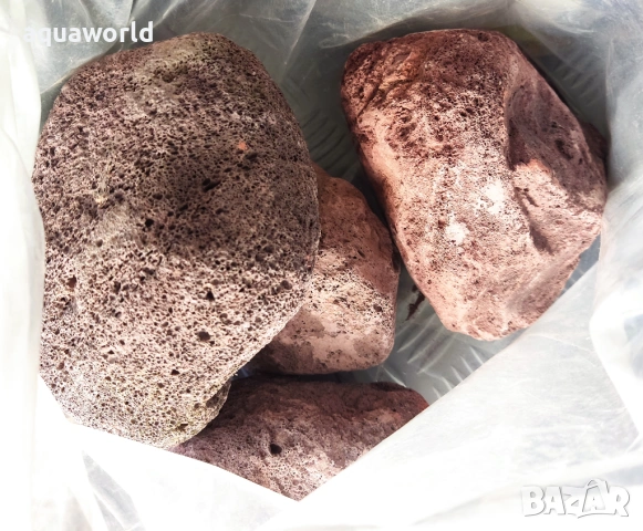 "ПРОМОЦИЯ" Lava rocks естествени Лава камъни червени, снимка 7 - Аквариуми - 23568193