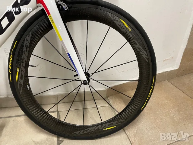 Шосеен велосипед Look 795 Blade RS (Размер S) – Sram Red 2x10 + Quarq + Mavic Comete 60мм, снимка 9 - Велосипеди - 55692869