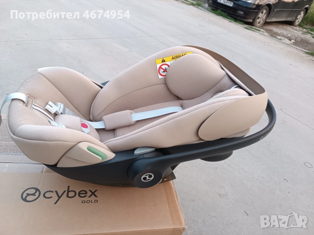 Cybex Cloud i-Size Plus (40-87 см) Чисто Нов + Адаптери за количка , снимка 8 - Столчета за кола и колело - 54737329