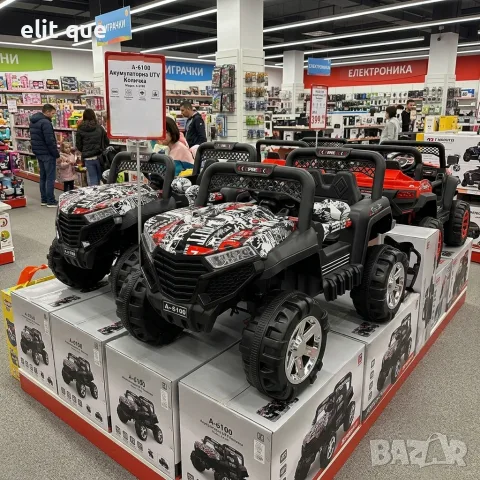 Детско електрическо бъги 4×4 с дистанционно, LED, USB и MP3 – 4 мотора, бяло