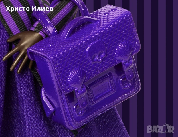 Кукла Monster High Wednesday Колекционерска Кукла Бинка Баркли, снимка 8 - Кукли - 54464939