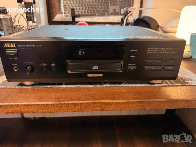 Моднат CD Player AKAI CD-79 с лампи, снимка 2 - Други - 54612585