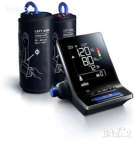 Braun ExactFit 5 Connect апарат за кръвно налягане, черен