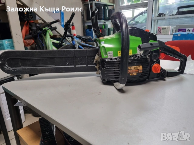 Бензинова резачка PROCRAFT GS-58X, 2.7 к.с., с 2 шини 35/40 см, снимка 2 - Други инструменти - 54559621
